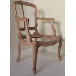 Fauteuil Louis XV sculpté...